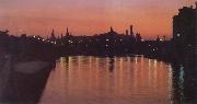 unknow artist Kremlin by Night USA oil painting reproduction
